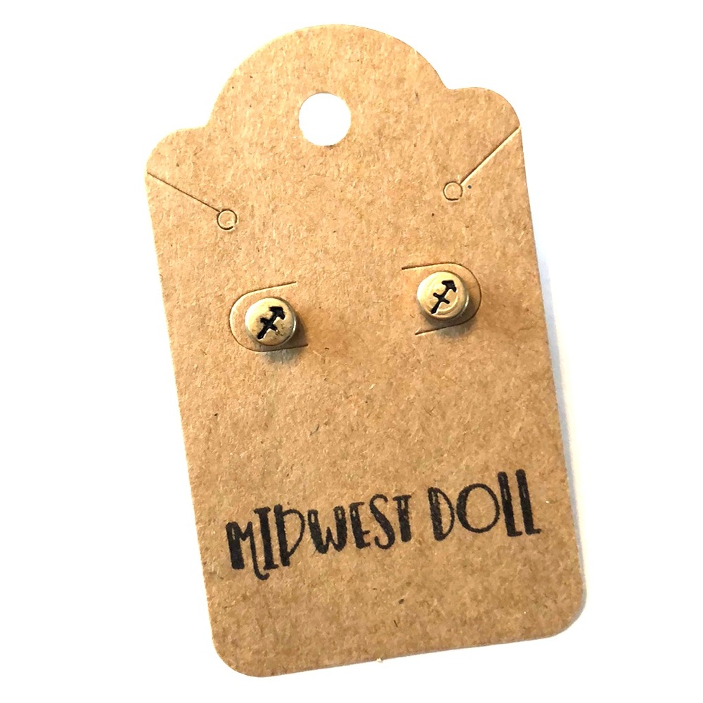 Sagittarius Gold Stud Earrings Unique Gift ZODIAC